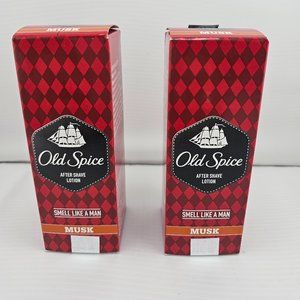 Old Spice After Shave Lotion - MUSK 50 ML Aftershave ( 2 pcs )